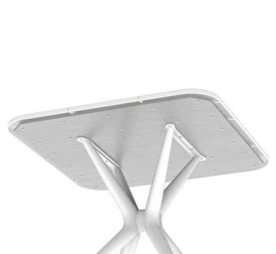 ПЛАСТИКОВЫЙ СТОЛ SHT-TU30/TT30 83/83 БЕЛЫЙ/ЧЕРНЫЙ