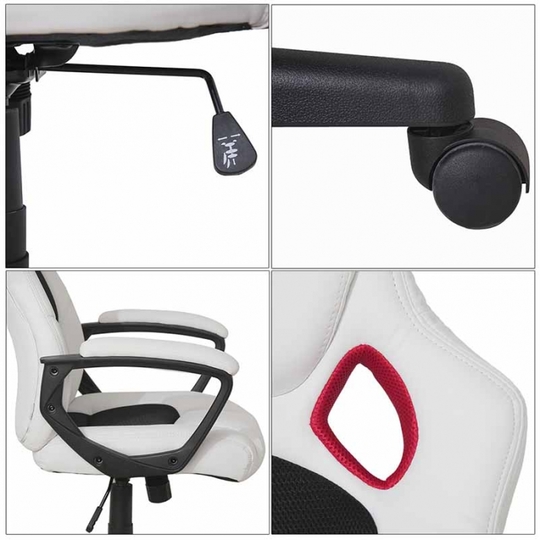 Компьютерное игровое кресло MaDXRacer 22955WH