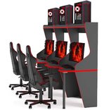 СТОЛ ДЛЯ КОМПЬЮТЕРНОГО КЛУБА XGAMER CYBER XG10/BR
