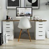 Компьютерный стол лофт SPACE LS16-2ТВ/CAPE-WHITE