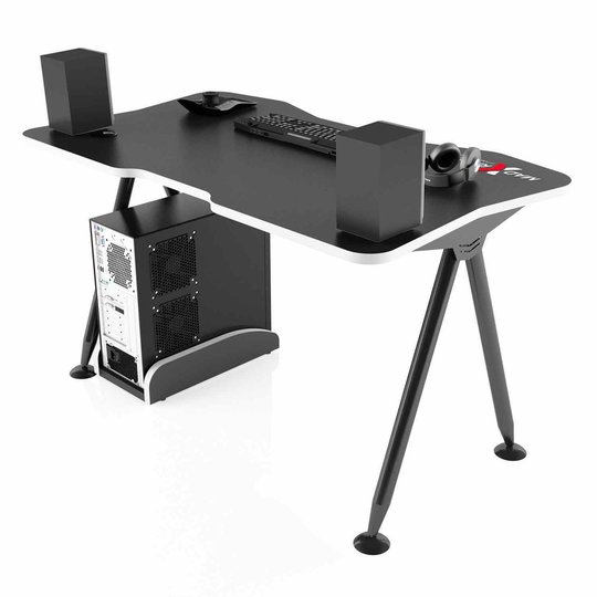 Компьютерный стол для геймера MADXRACER GAMING DESK GTT12/BW