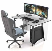 Стол геймера XGAMER BASIC XG12/WHITE-B