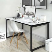 Письменный стол лофт KING LK15/WHITE-BLACK