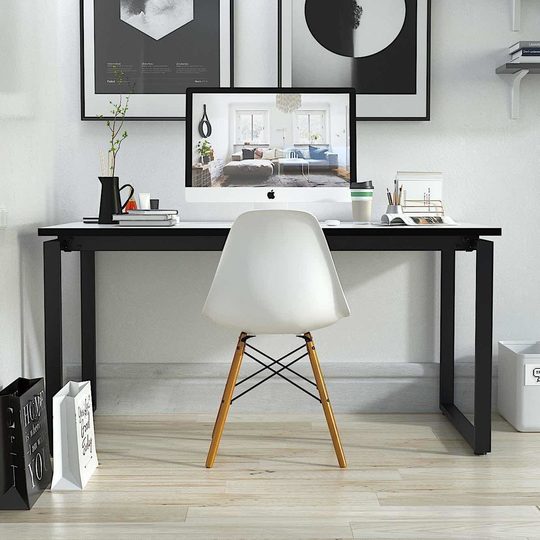 Письменный стол лофт KING LK15/WHITE-BLACK