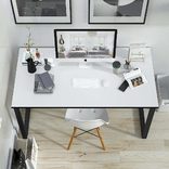 Письменный стол лофт KING LK15/WHITE-BLACK Письменный стол лофт KING LK15/WHITE-BLACK