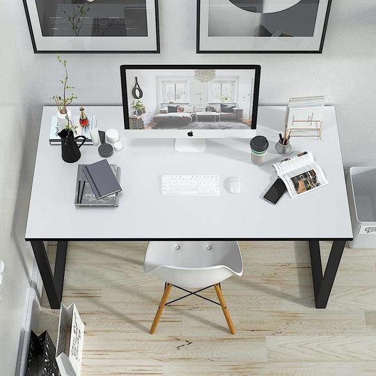 Письменный стол лофт KING LK15/WHITE-BLACK