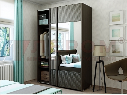 Шкаф-купе КП-322 (2-х дверный) 1500х650х2172мм