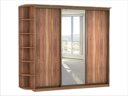 Шкаф-купе ШК-15-010 (3-х дверный, с приставкой и подсветкой) 2700х400х2200/2400мм