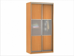 Шкаф-купе ШК-01-3/3 (разбивка Т3) 1230х600х2200/2400мм