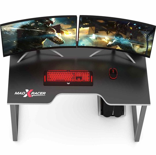 Игровой стол для компьютера MADXRACER KING GTS15/BW