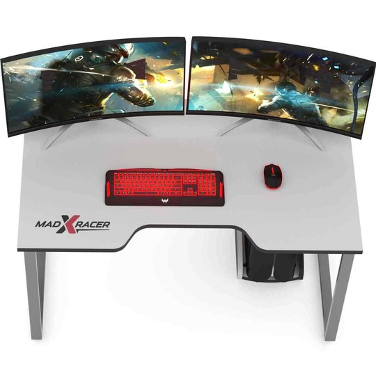 Игровой стол для компьютера MADXRACER KING GTS15/WHITE