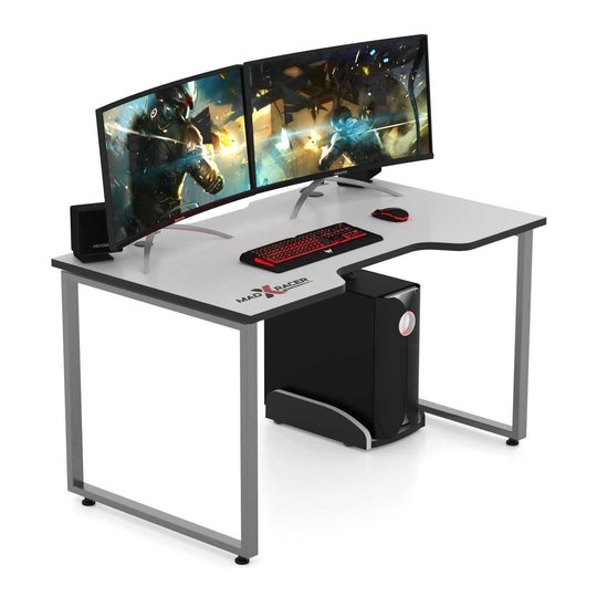 Игровой стол для компьютера MADXRACER KING GTS15/WHITE