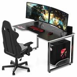 Игровой стол для компьютера MADXRACER KING GTS15/BW Игровой стол для компьютера MADXRACER KING GTS15/BW