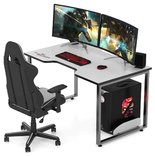 Игровой стол для компьютера MADXRACER KING GTS15/WHITE Игровой стол для компьютера MADXRACER KING GTS15/WHITE